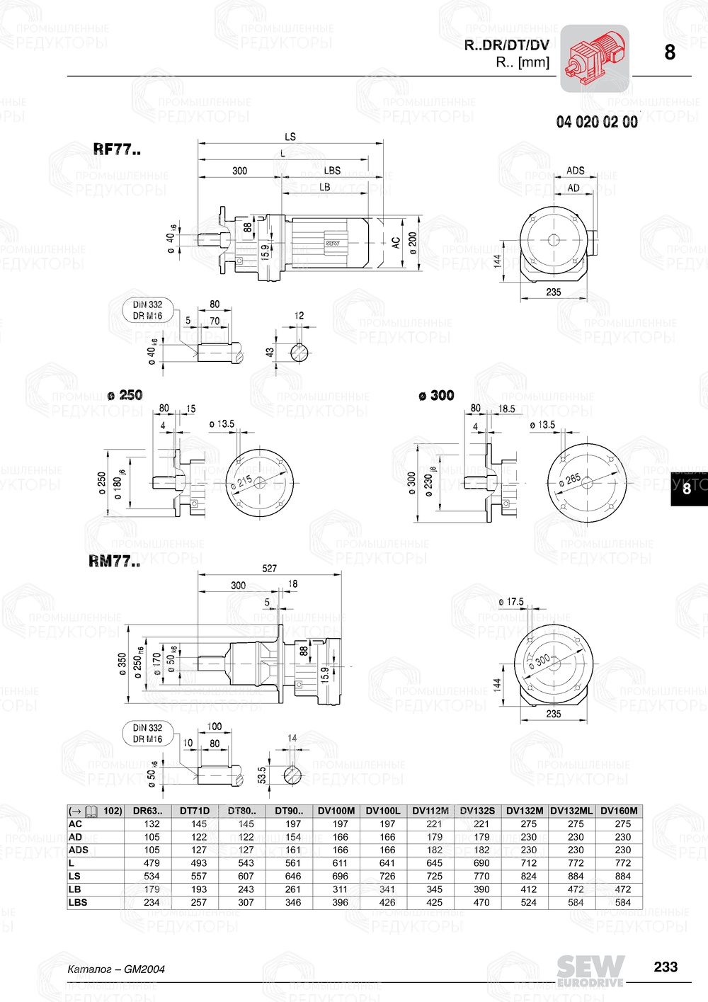 Мотор-редуктор Sew-Eurodrive R 77 Sew-eurodrive R 77